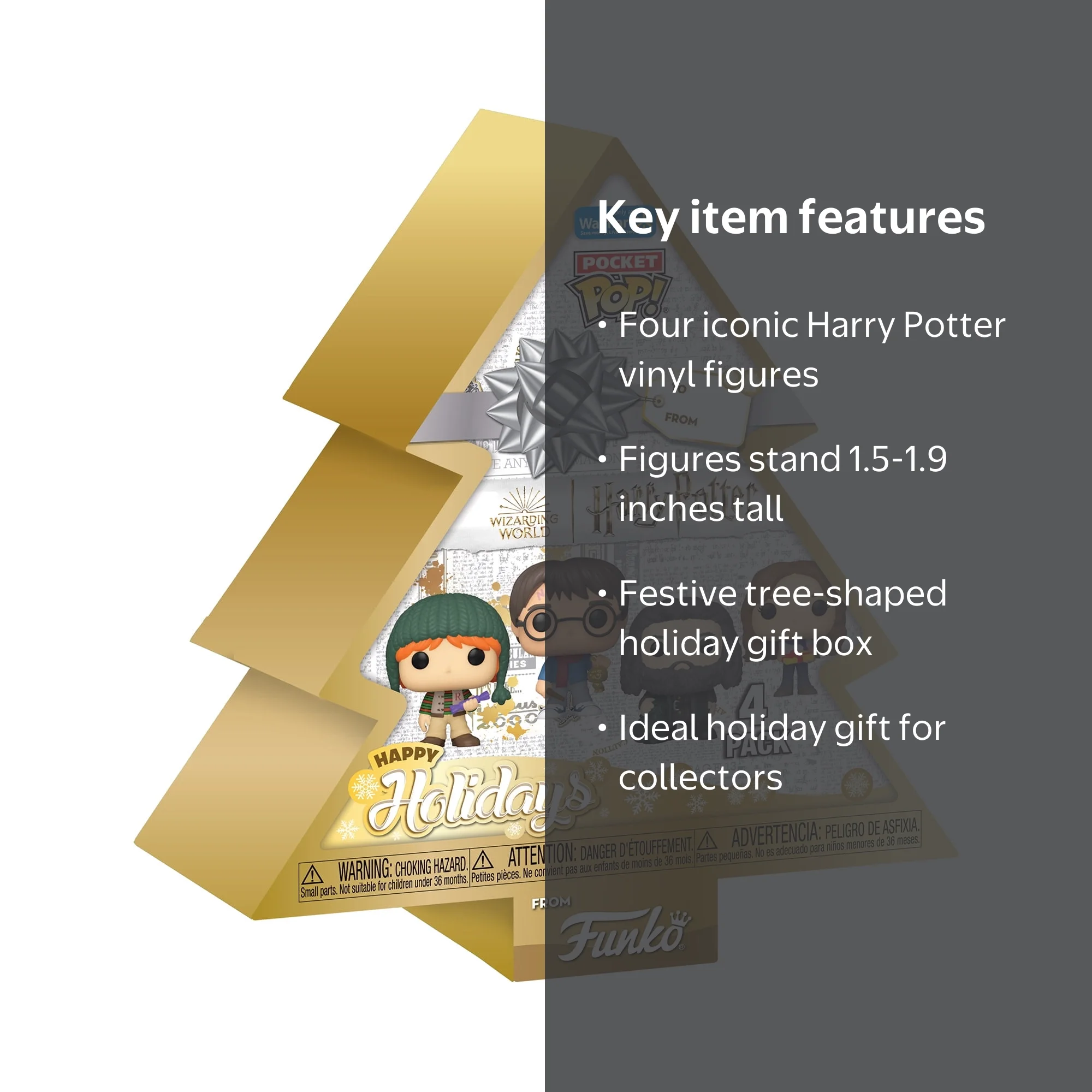 Funko Pocket POP: Harry Potter - Tree Holiday Box 4-pack Vinyl