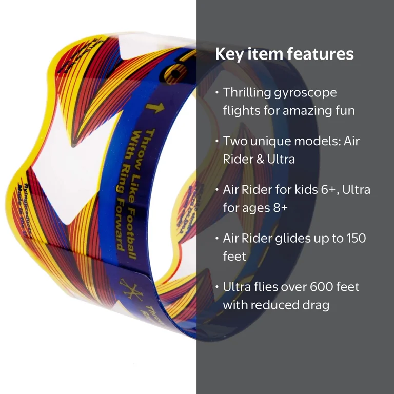 William Mark Glides 600 Feet Gyroscopes Flying Discs, Blue