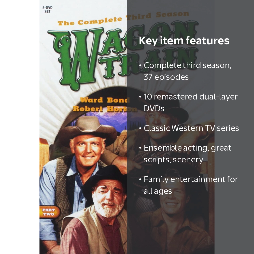 Cinedigm Mod's Wagon Train: Complete Third Season DVD - Classic TV