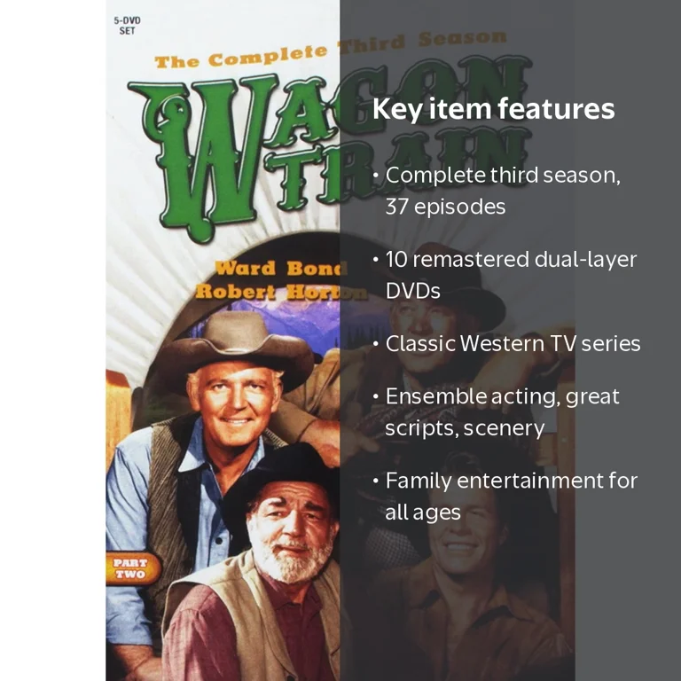 Cinedigm Mod's Wagon Train: Complete Third Season DVD - Classic TV