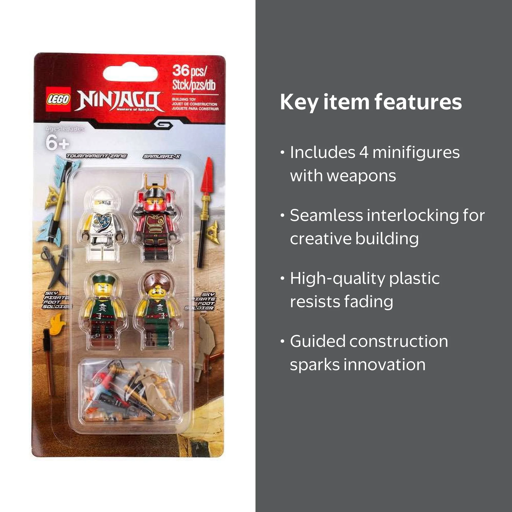 LEGO Ninjago Accessory Set 853544 with Tournament Zane and Samurai