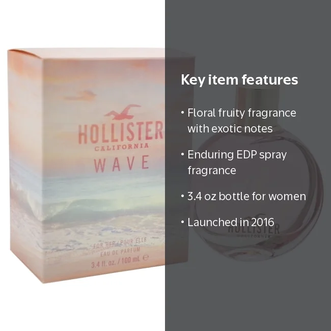 Hollister Wave by Hollister for Women - 3.4 oz EDP Spray - Walmart.com