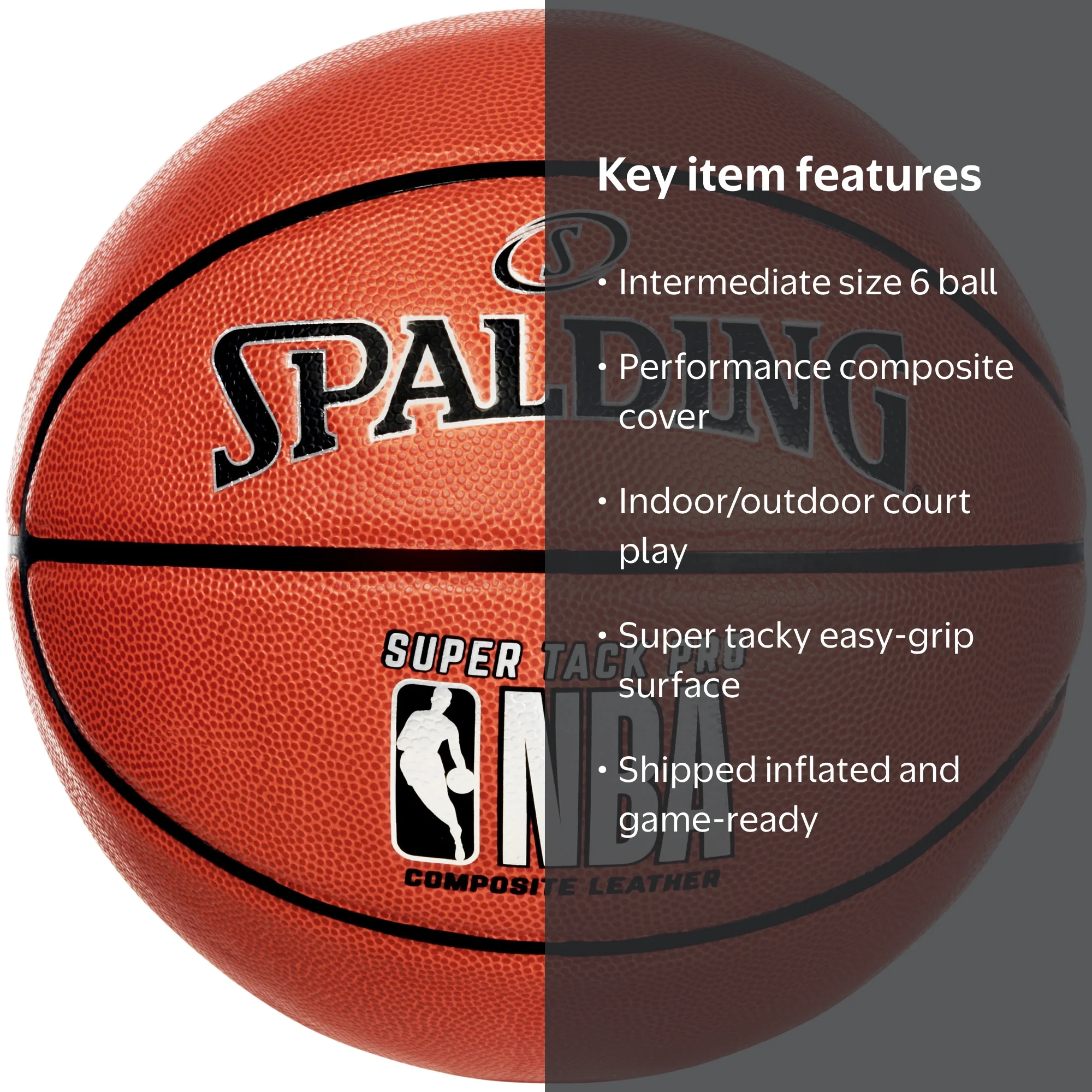 ★即戦力★ SPALDING CENTURION メッシュ×レザー 軟式用 Spalding NBA 28.5 Super Tack Pro Composite Leather Indoor/ Outdoor