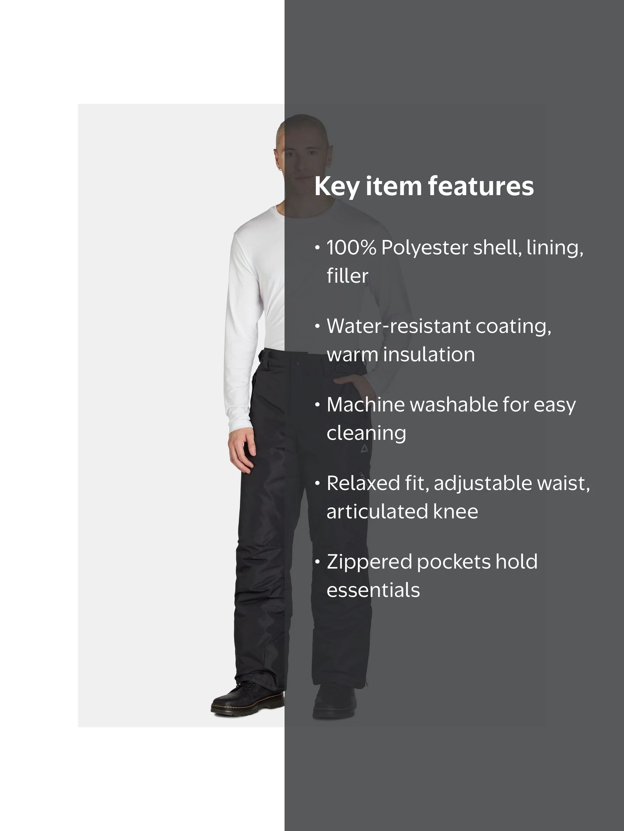 Tec-One Men's Core Ski Snowboard Pants - Walmart.com