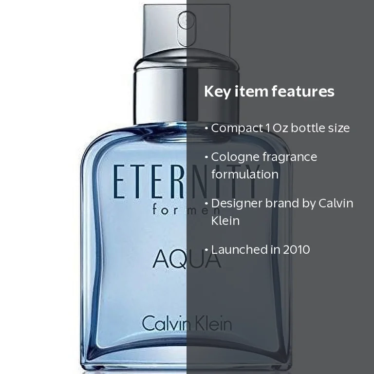 Calvin Klein, Eternity Aqua Men Eau De Toilette, 1.0 oz Spray