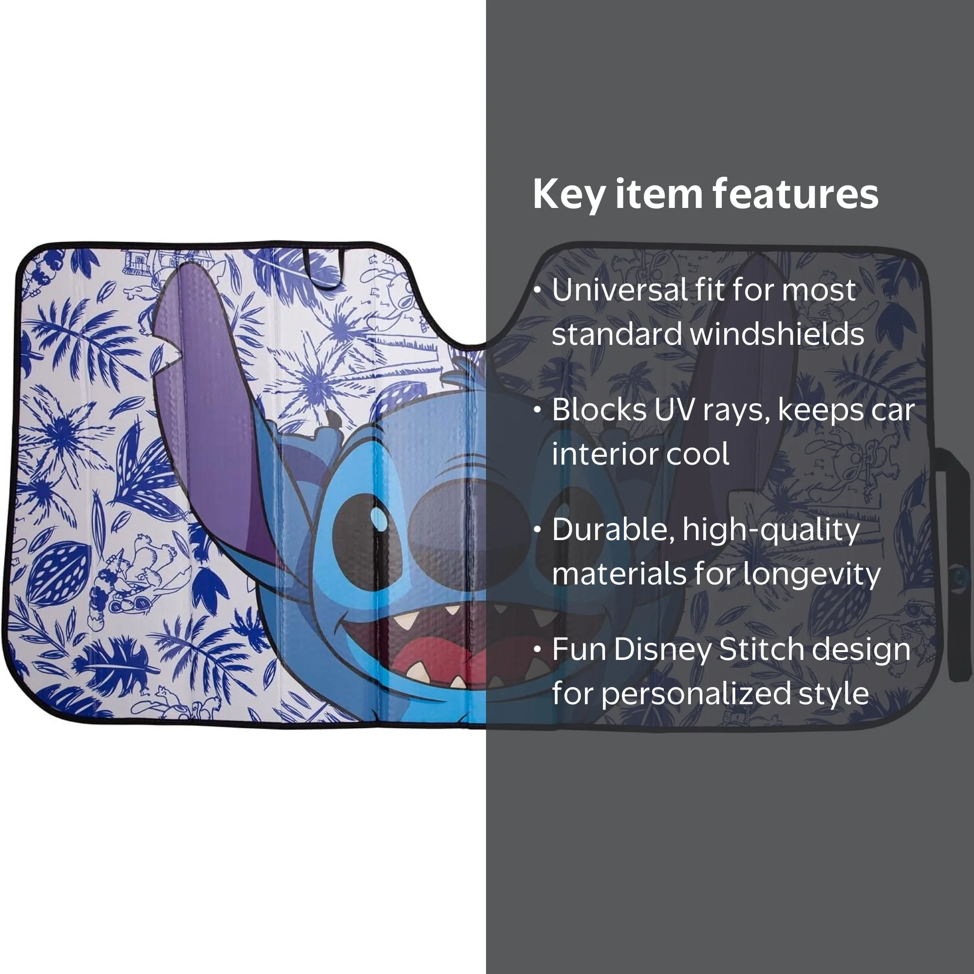 Plasticolor 002777R01 Disney Stitch Accordion Sunshade - Walmart.com