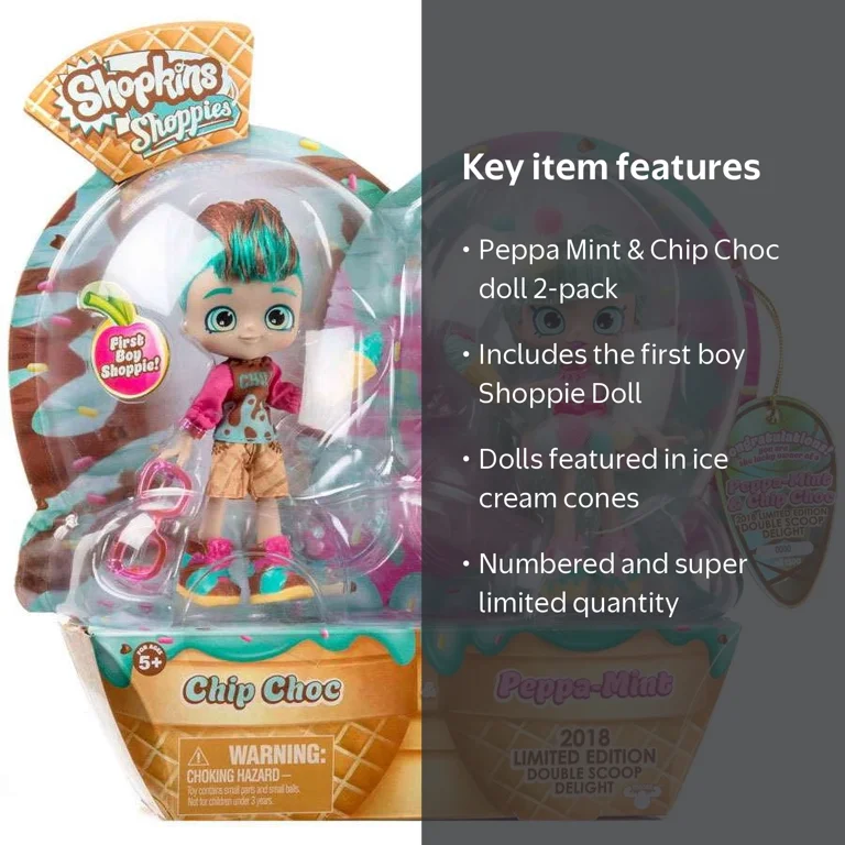 Shopkins Shoppies Peppa Mint & Chip Choc Double Scoop Delight 2