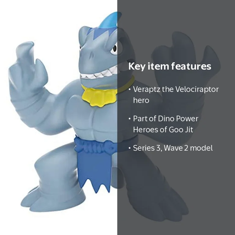 Heroes of Goo Jit Zu Dino Power Hero Pack, Veraptz Velociraptor