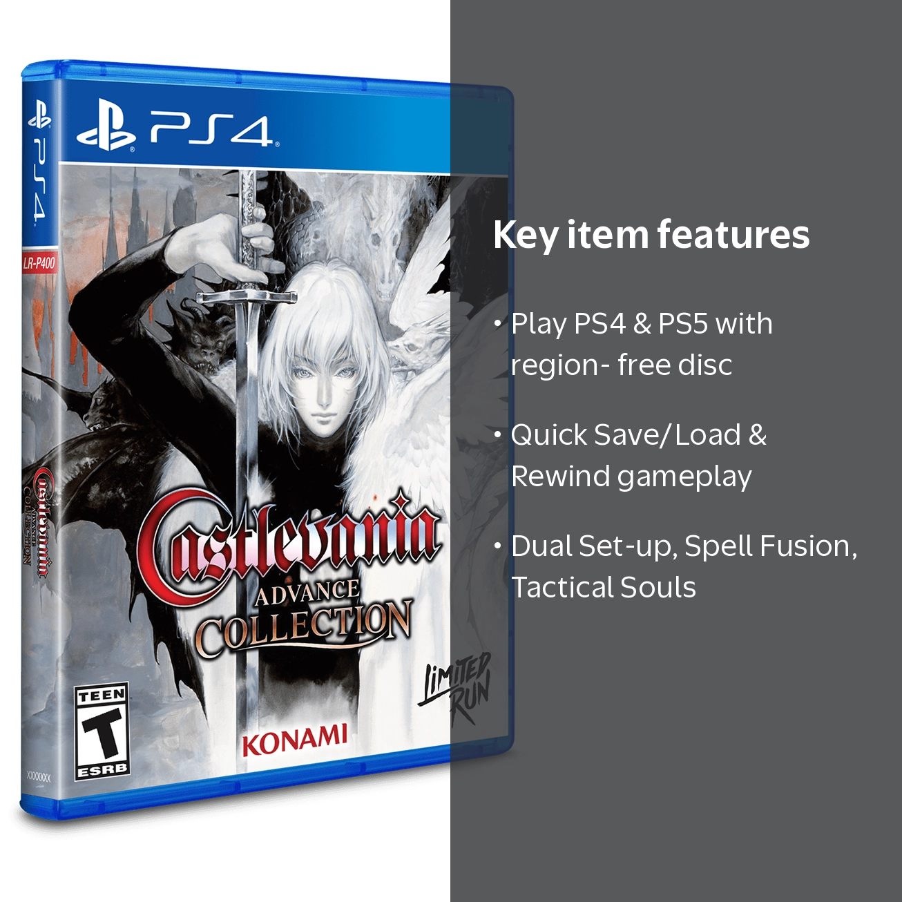 Konami, Castlevania Advance Collection Aria of Sorrow PS4