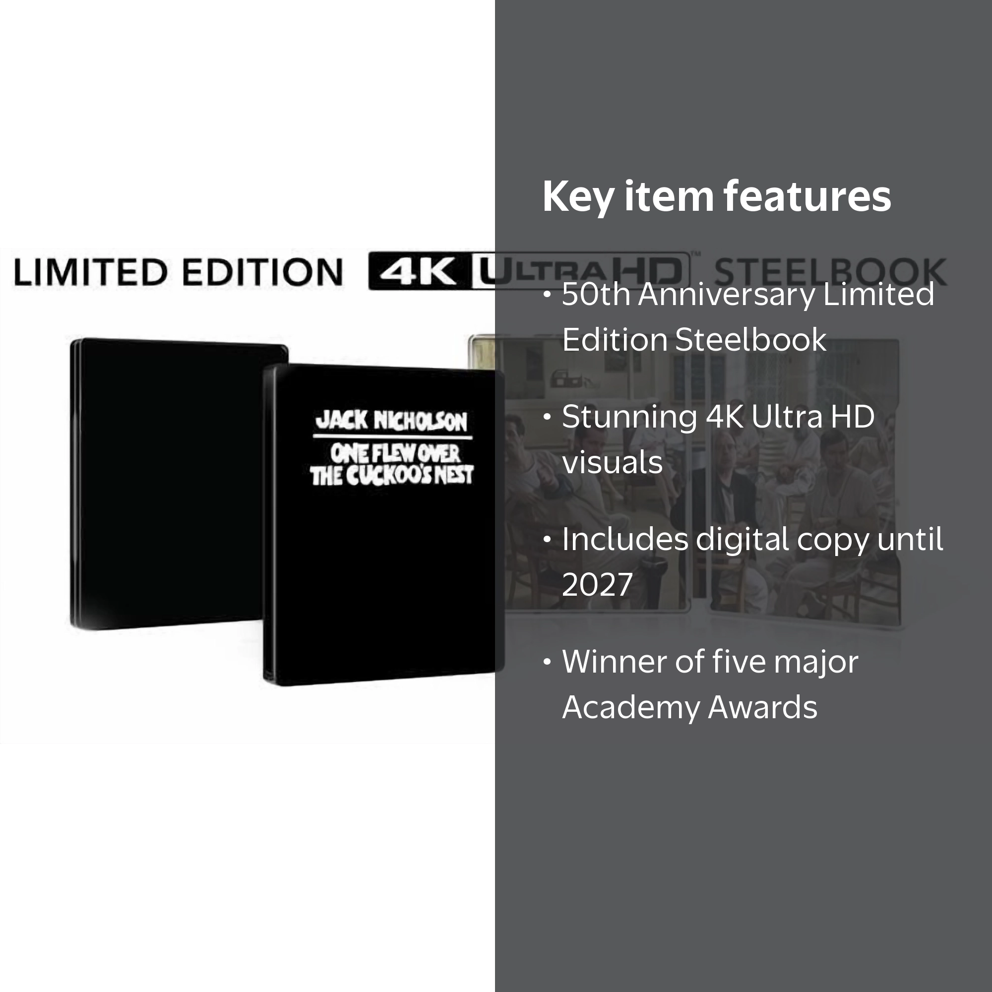 Warner Bros., Steelbook, One Flew Over The Cuckoo's Nest 50th