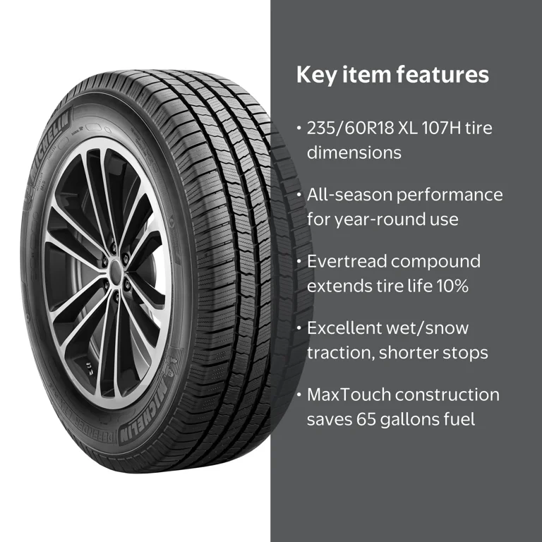 Michelin Defender LTX M/S All-Season 235/60R18/XL 107H Tire