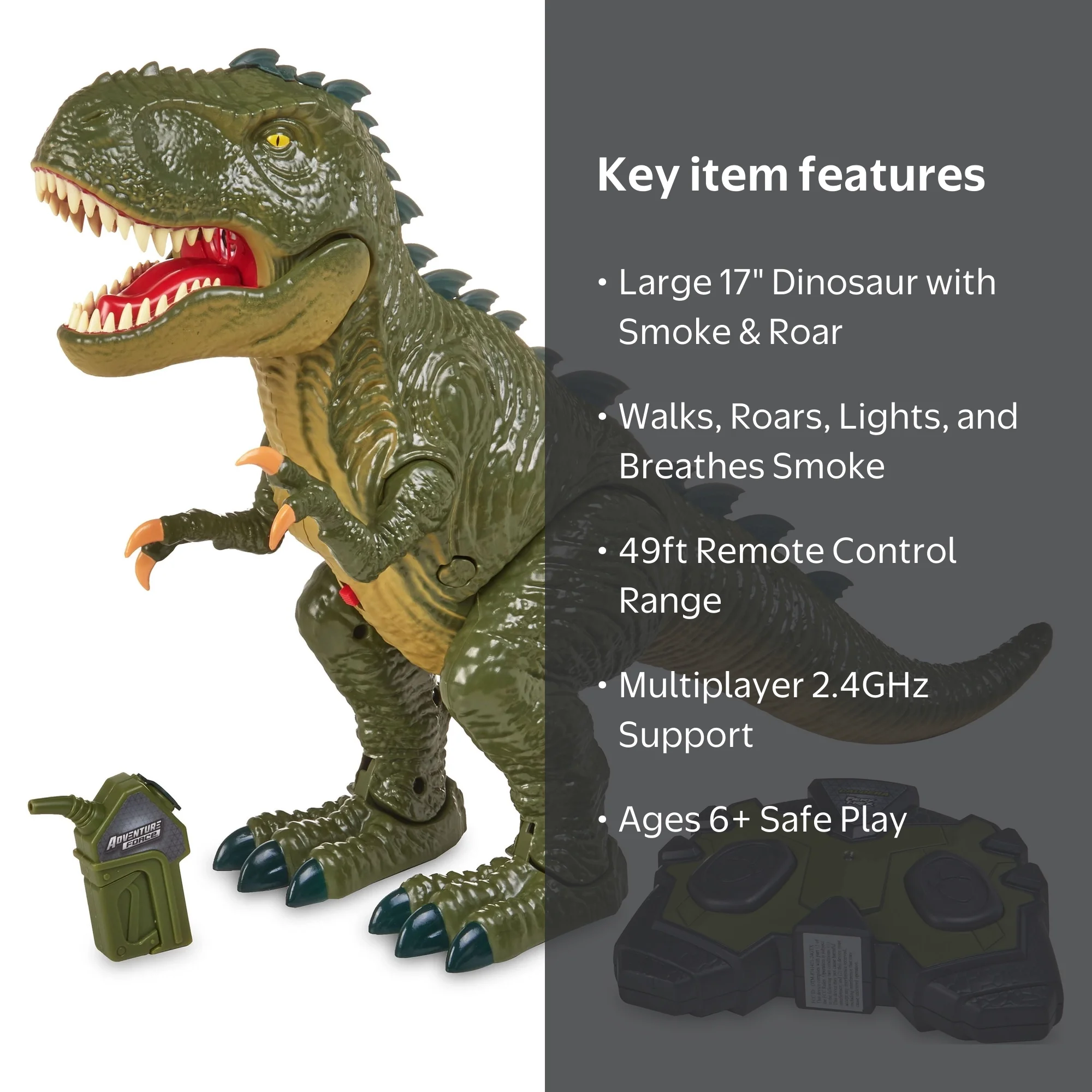 Adventure Force Caldera Radio Controlled Fiery T-Rex - Walmart.com