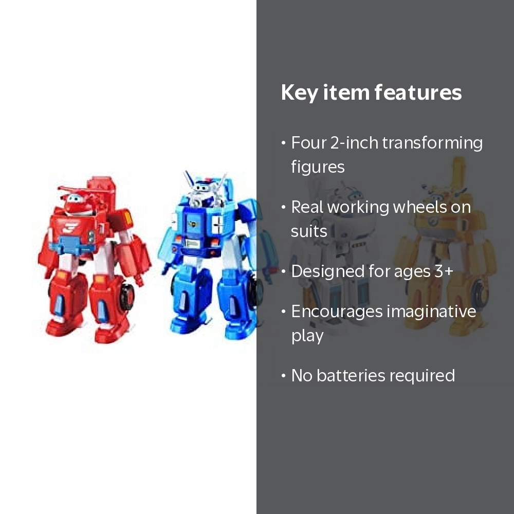 Super Wings Supercharged Jett & Supercharged Paul & Supercharged Donnie