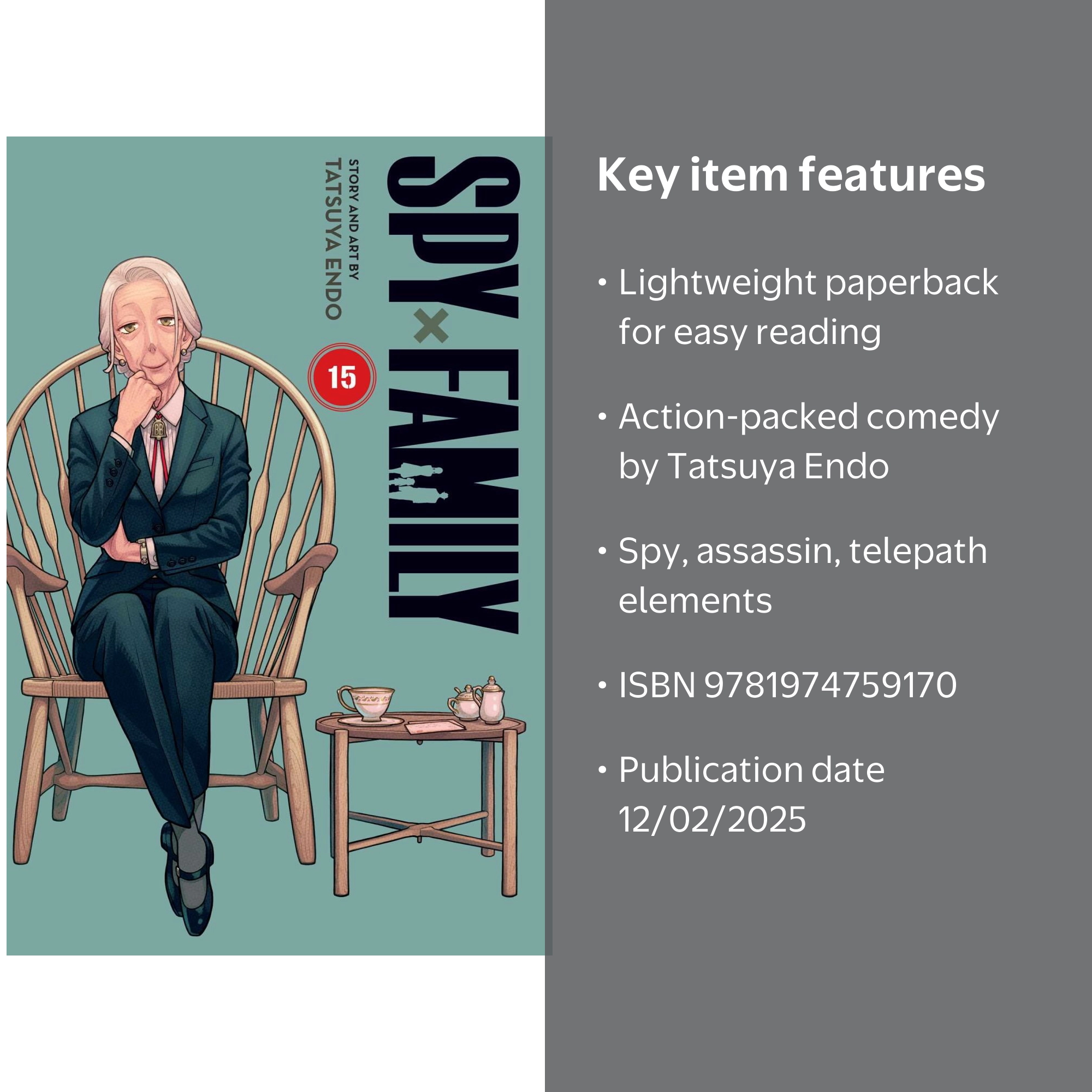 Spy X Family, Vol. 15 (Paperback) - Walmart.com