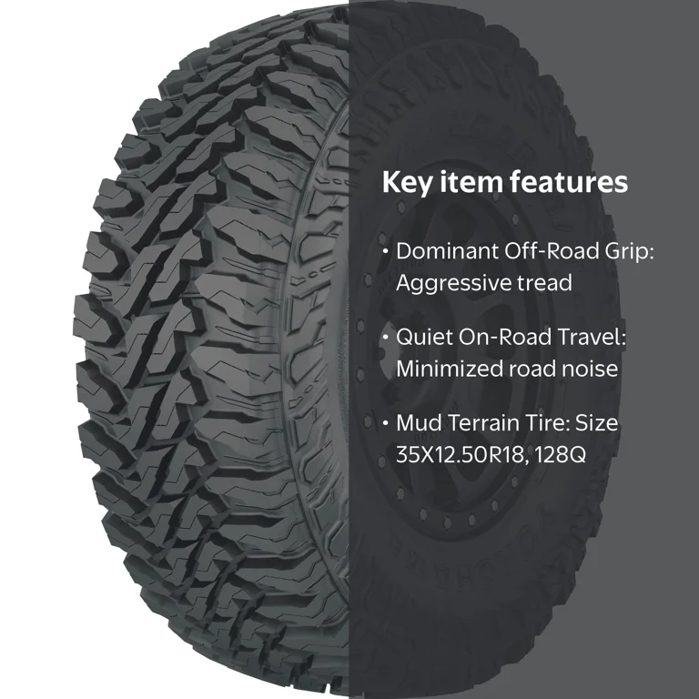 Yokohama Geolandar M/T 35X12.50R18/12 128Q BW Mud Terrain Tire