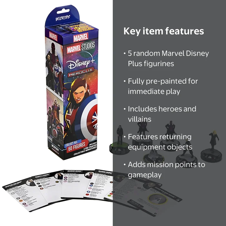 Marvel HeroClix: Marvel Studios Disney Plus Booster - 5 Figure Set