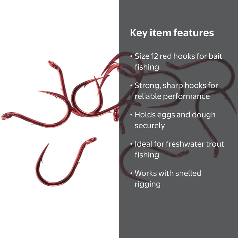 buy red fishing hooks 120 Pcs Wide Belly Crank Theyre constructed from high Tru-Turn Catfish Hook O'Shaughnessy Med