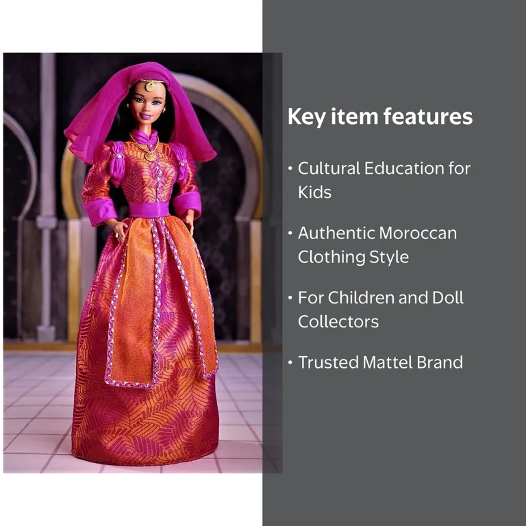 Dolls of the World Moroccan Barbie - Walmart.com
