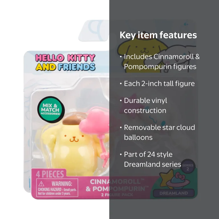 Hello Kitty And Friends Cinnamoroll & Pompompurin Dreamland Vinyl