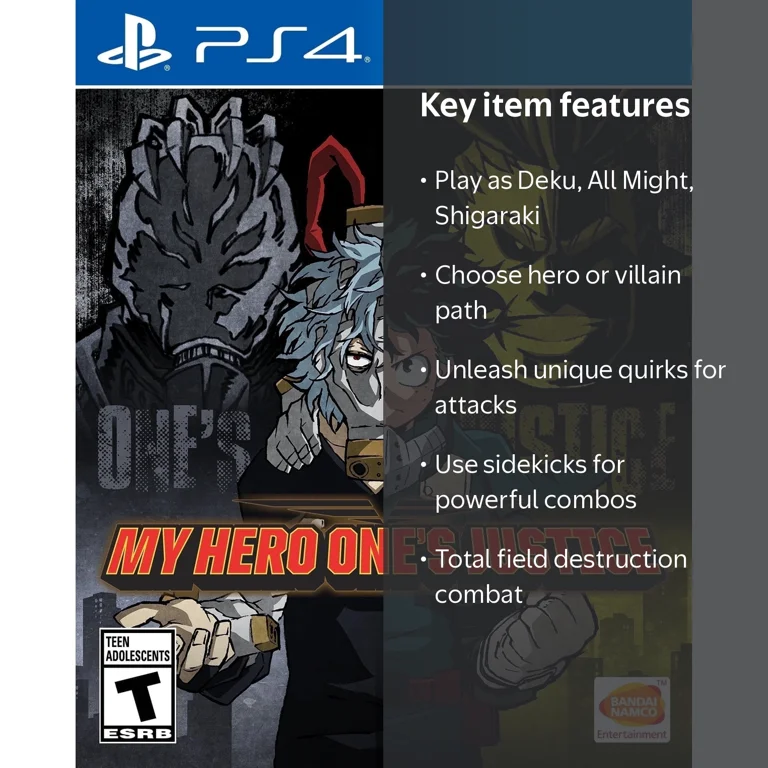 Bandai Namco My Hero One's Justice PS4 New Video Game - Walmart.com