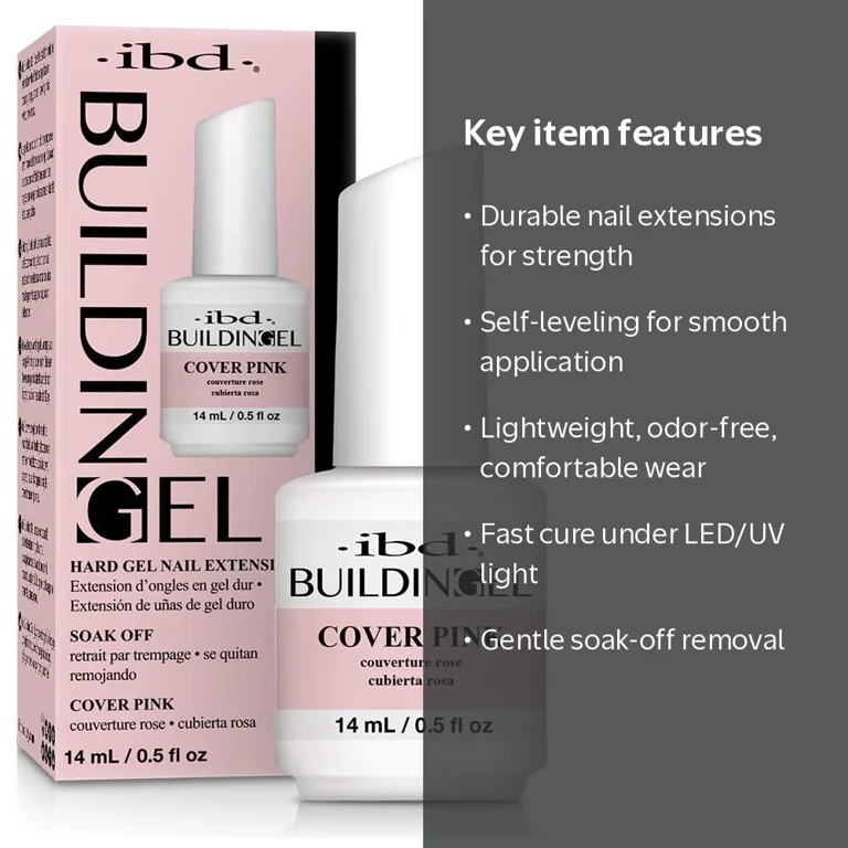 ibd, Hard Building Gel, 0.5 oz, Soak-Off Nail Extension - Walmart.com