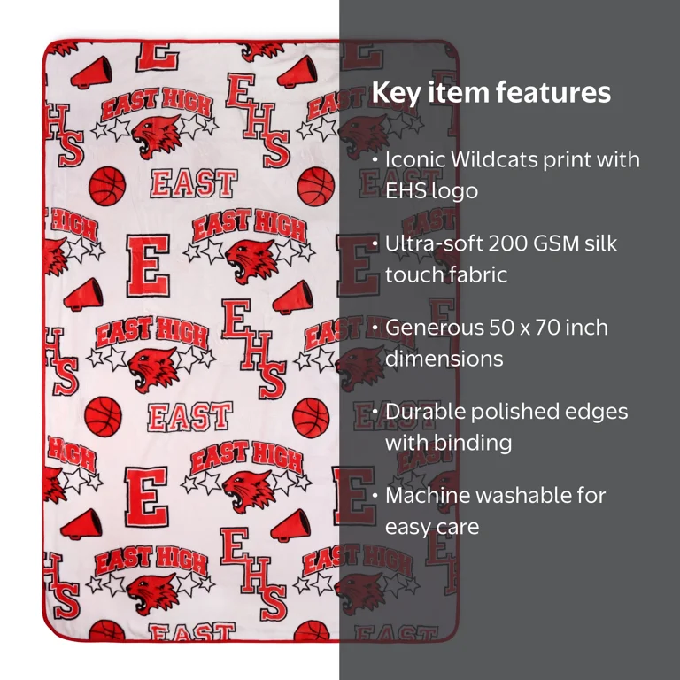 Disney High School Musical East High Ball Kids Throw Blanket