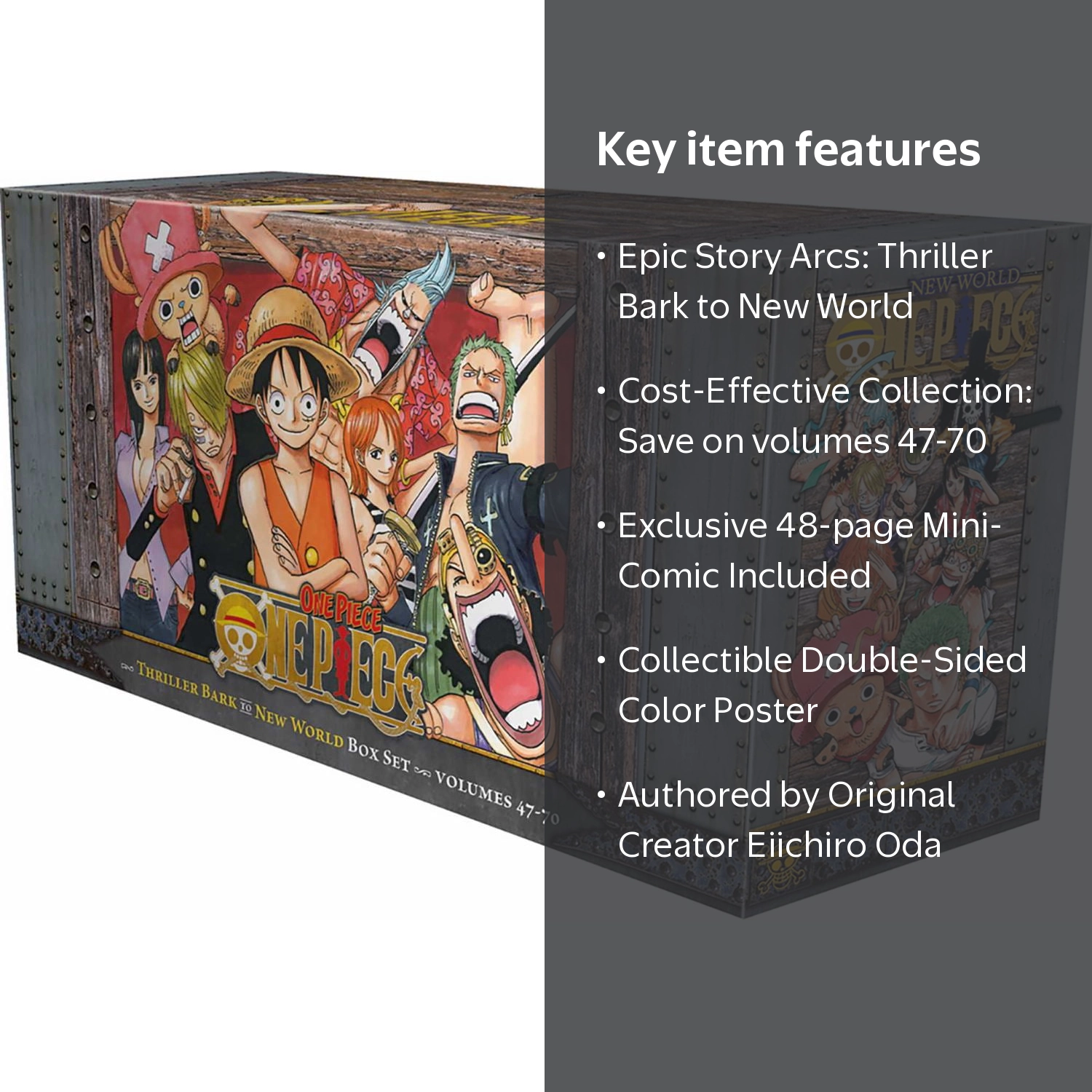 Eiichiro Oda, One Piece Box Set 3, Thriller Bark to New World