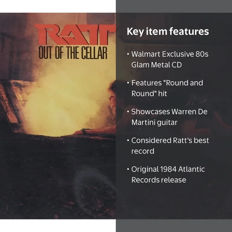 RATT, Out of the Cellar, Walmart Exclusive CD, glam metal album