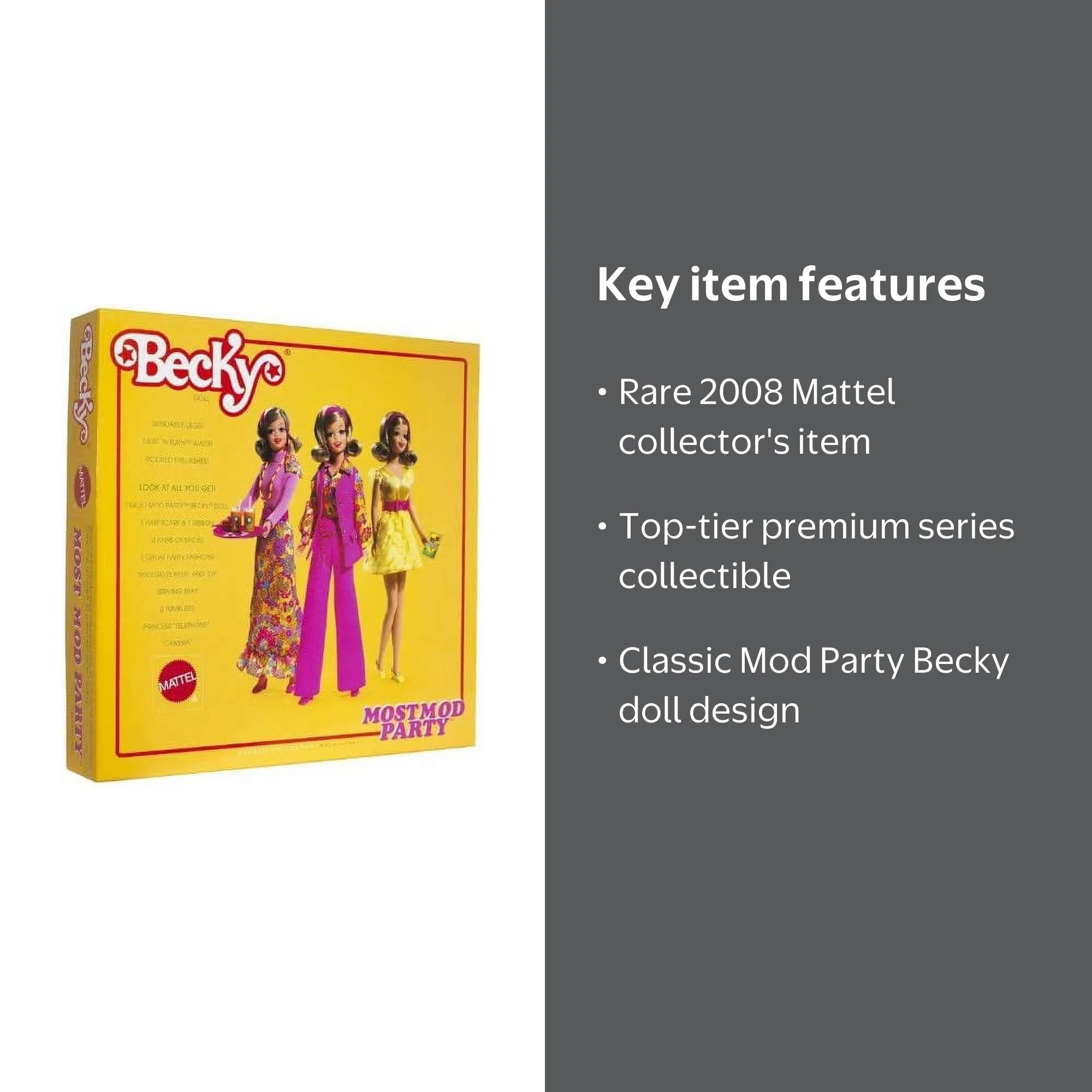 Barbie Most Mod Party Becky Doll Limited Edition Gold Label 2008