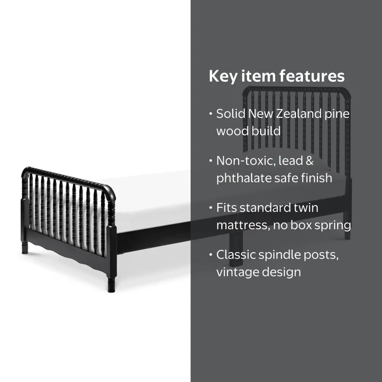 DaVinci Jenny Lind Twin Bed in Ebony - Walmart.com