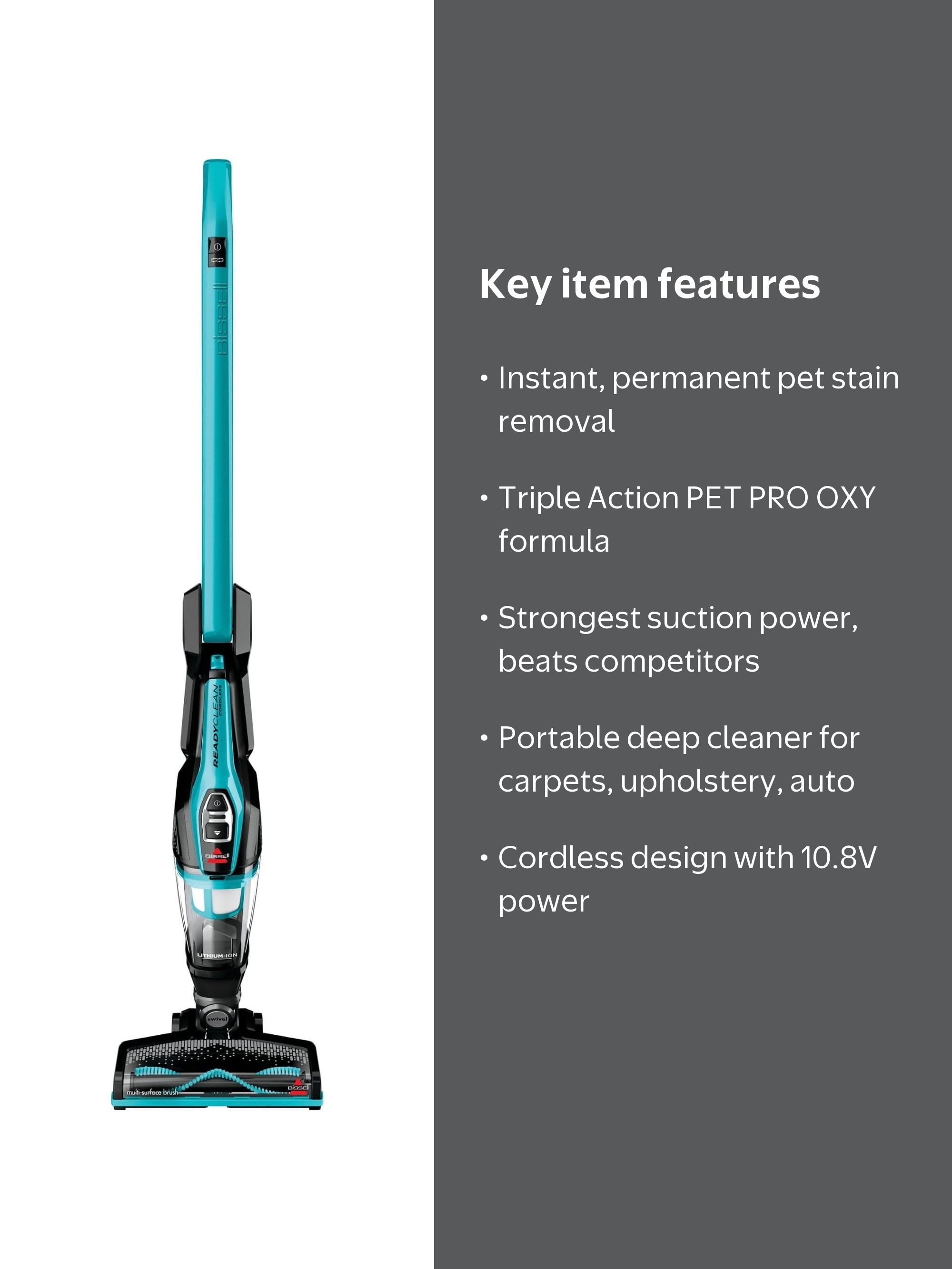 BISSELL, Cordless Stick Vacuum, 3190A, 10.8V Li-ion - Walmart.com