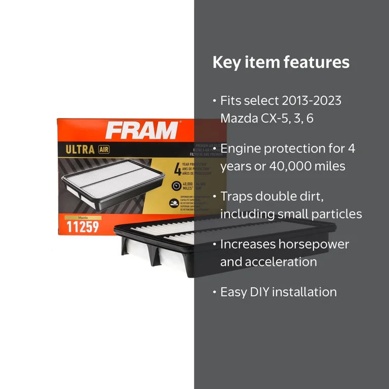 FRAM Ultra Air XGA11259, Premium Engine Air Filter, Replacement