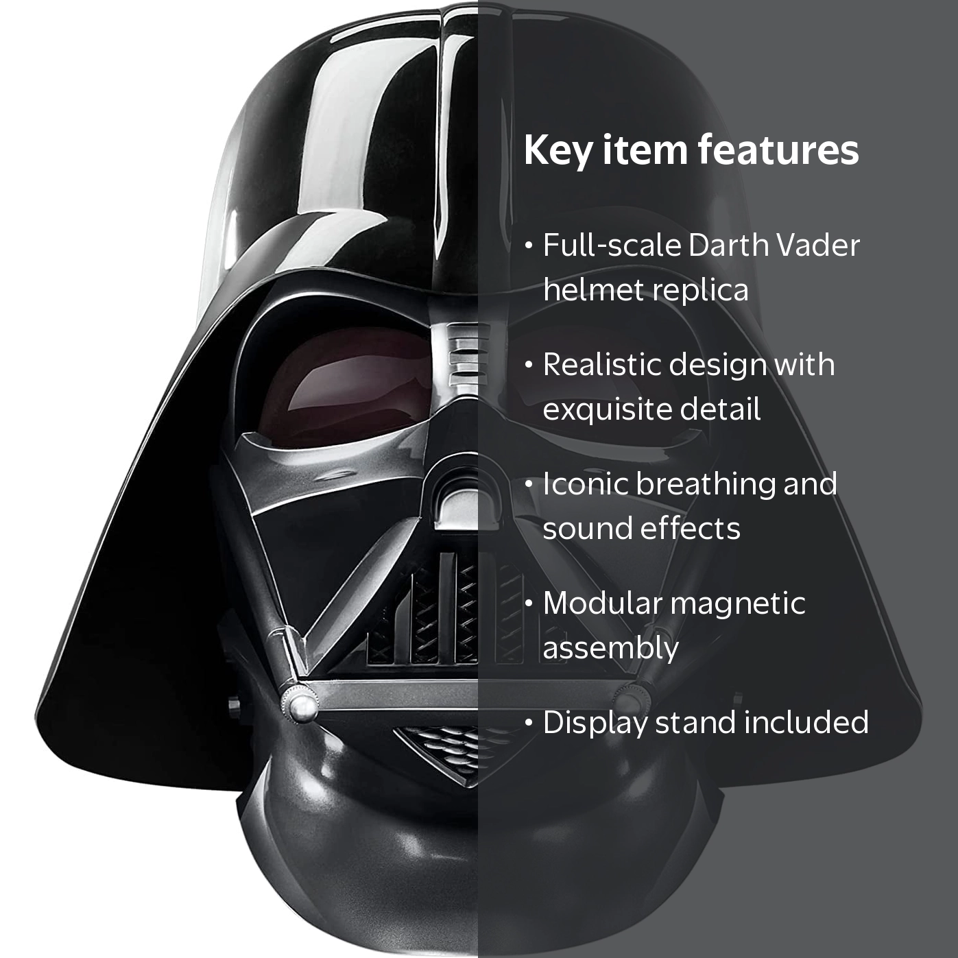 Star Wars The Black Series Darth Vader Wan Kenobi Replica Helmets