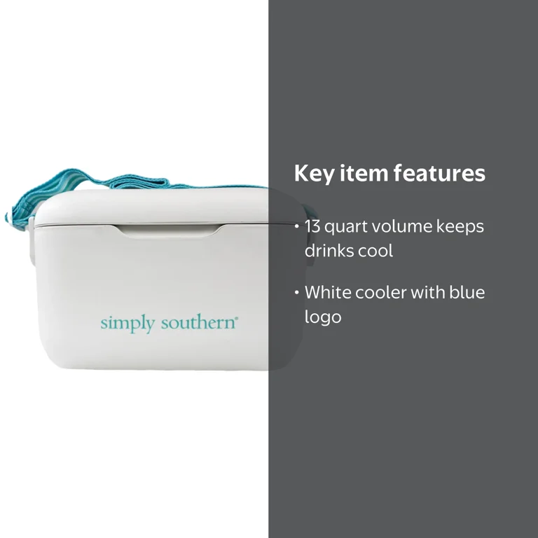 Simply Southern 13QT White Cooler 0124-COOLER-13QT-WHITE - Walmart.com