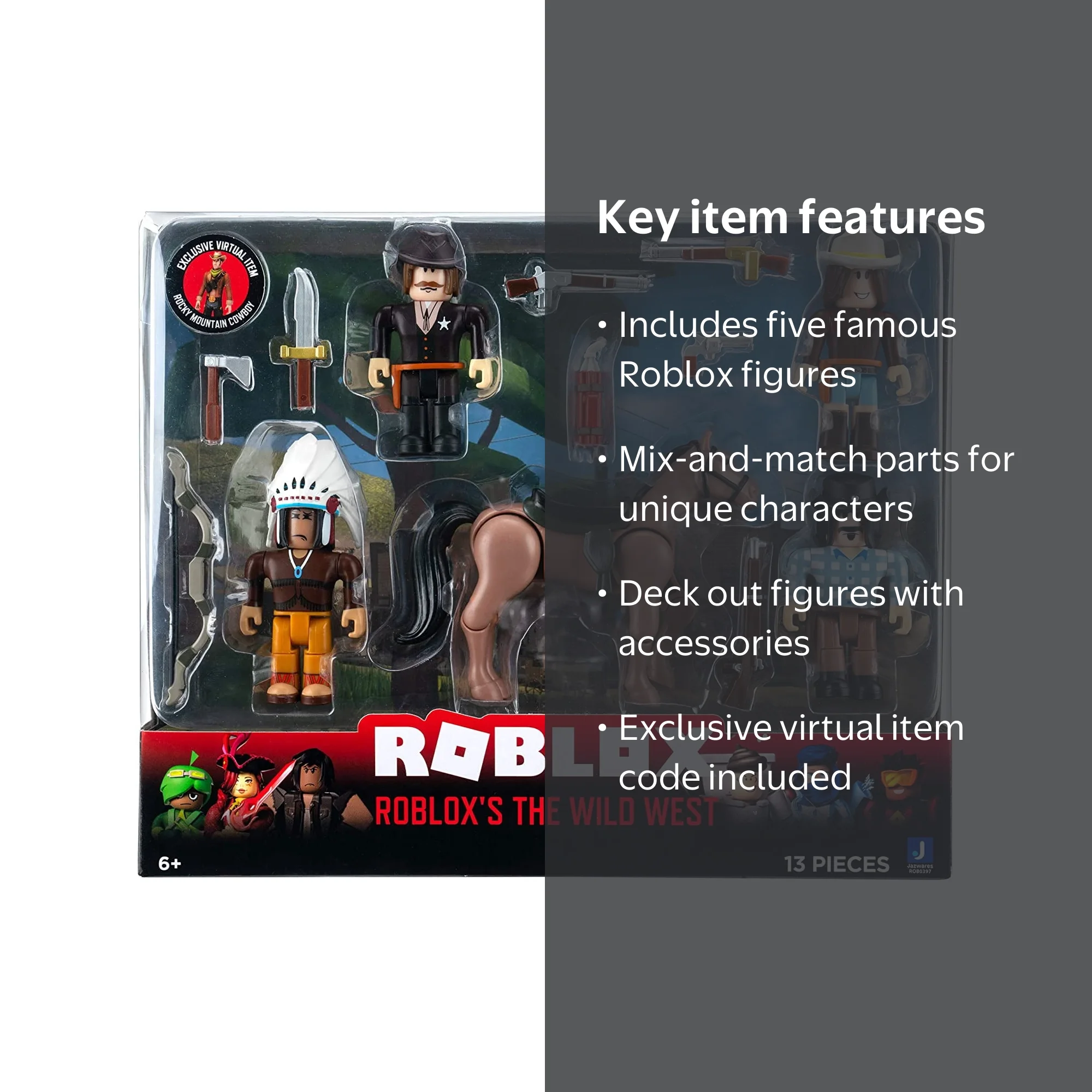 Roblox Action Collection - The Wild West Five Figure Pack