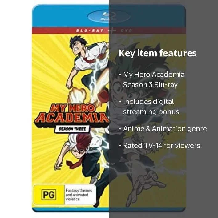 My Hero Academia: Season 3, Blu-ray, Fun Digital Crunchyroll