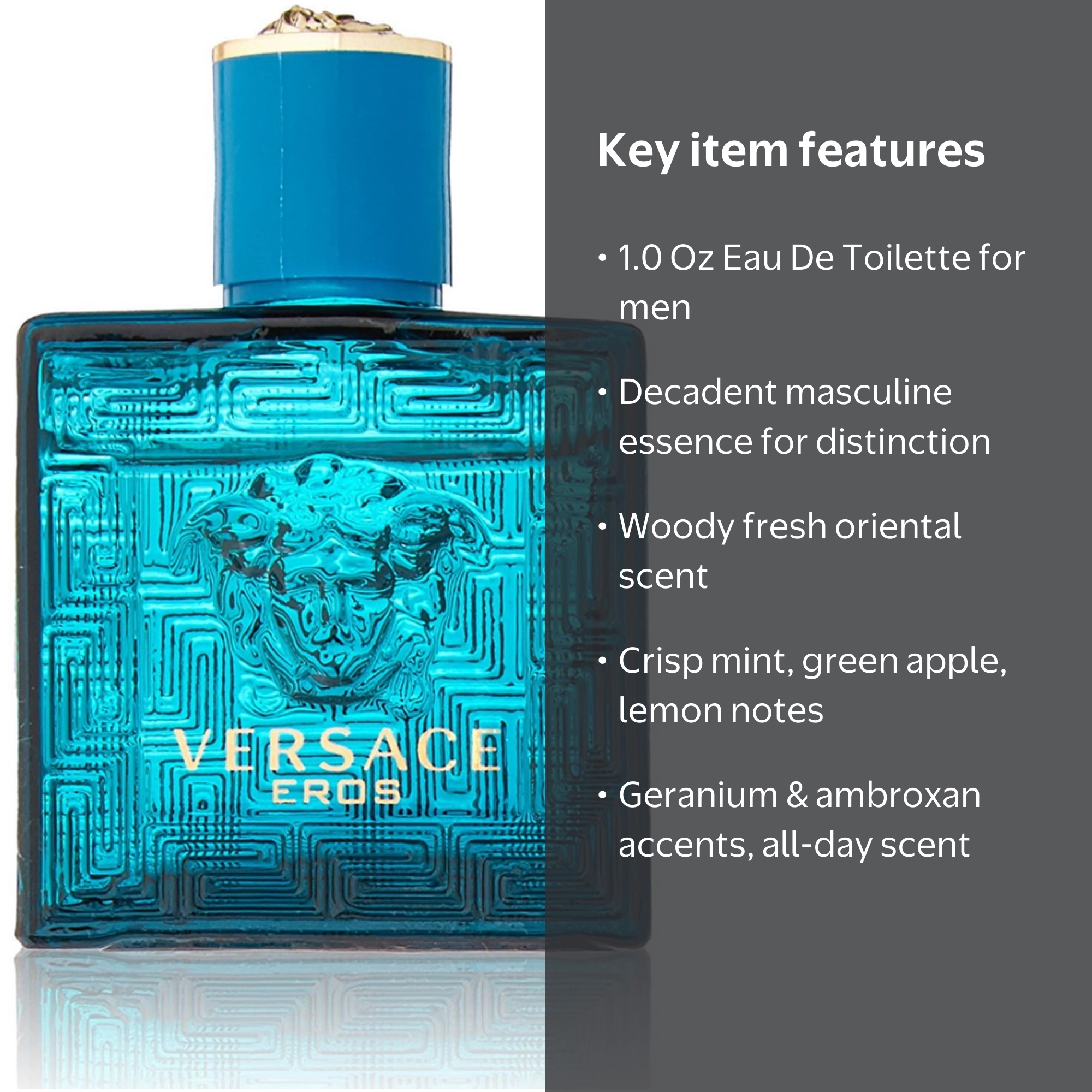 Versace Eros Eau De Toilette, Cologne for Men, 1.0 Oz - Walmart.com