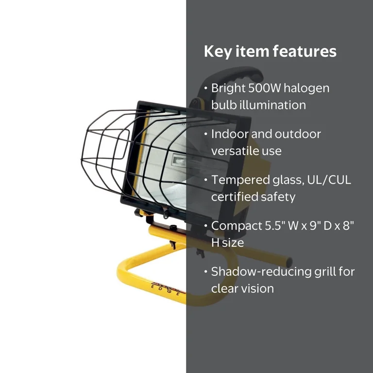 WORKLIGHT HALOGEN 500W (Pack of 1) - Walmart.com