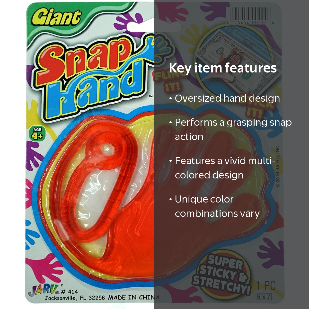 ORANGE JUICE ストラップパンプス＆ストッキング2種セット Ja-Ru, Giant Snap Hand, Colors May Vary, Multi-Colored - Walmart.com
