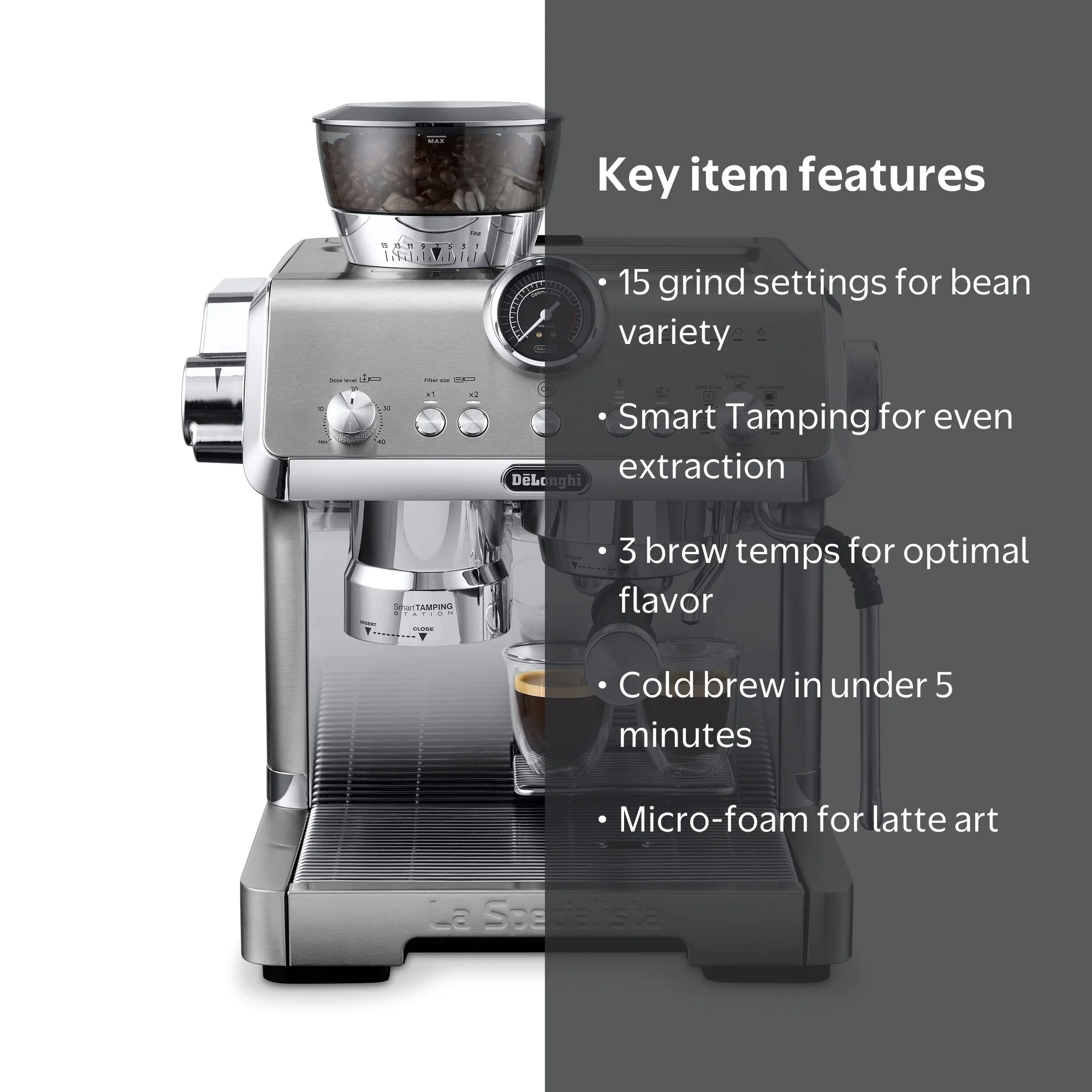 De'Longhi La Specialista Opera Espresso Machine with Cold Brew