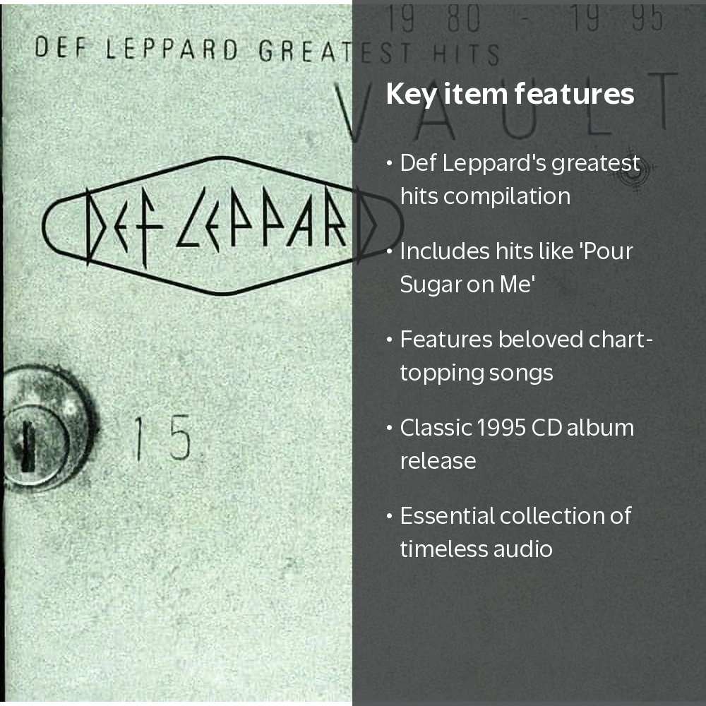 Def Leppard - Vault: Greatest Hits - CD - Walmart.com