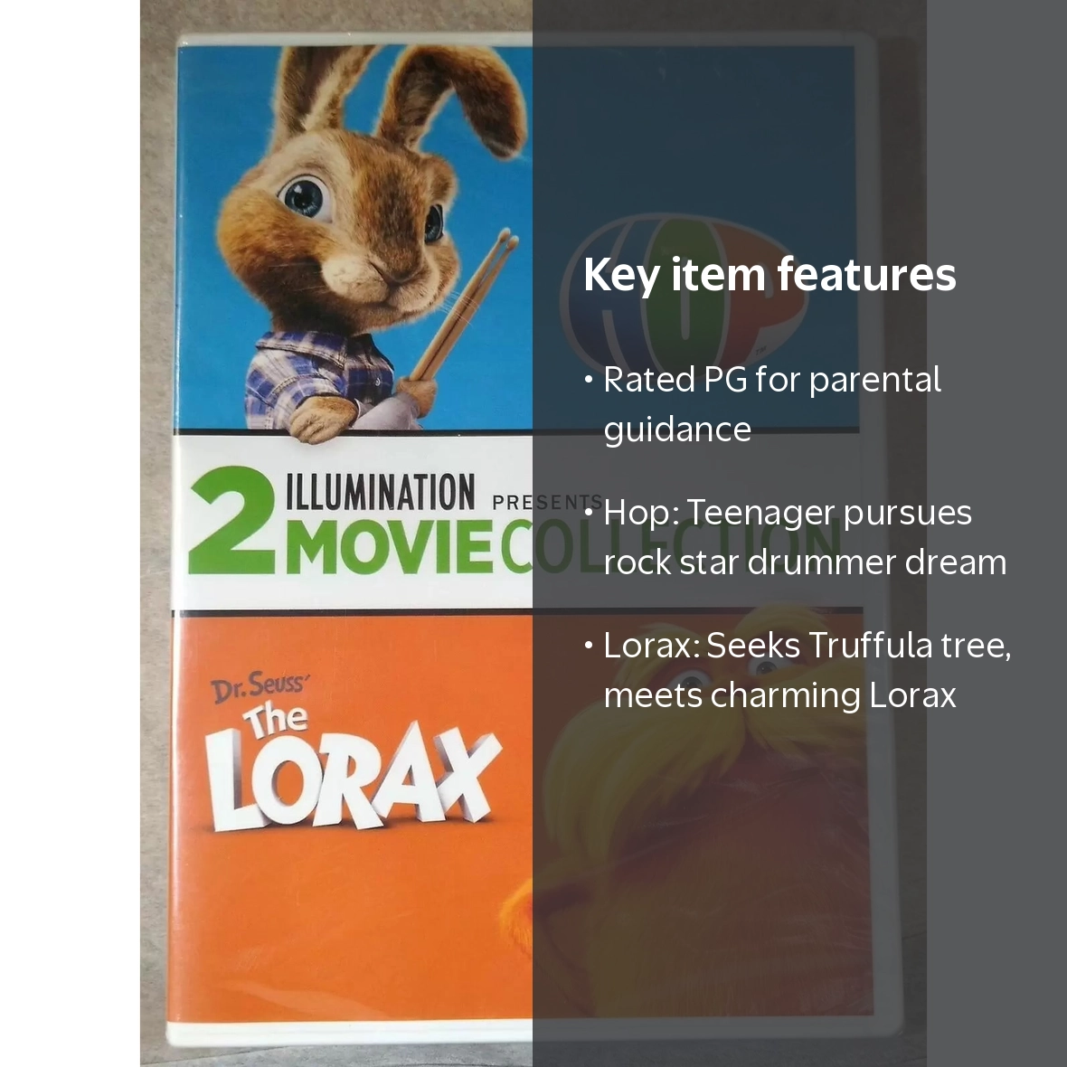 Dr. Seuss Hop & Lorax Illumination 2 Movie Pack (DVD) - Walmart.com