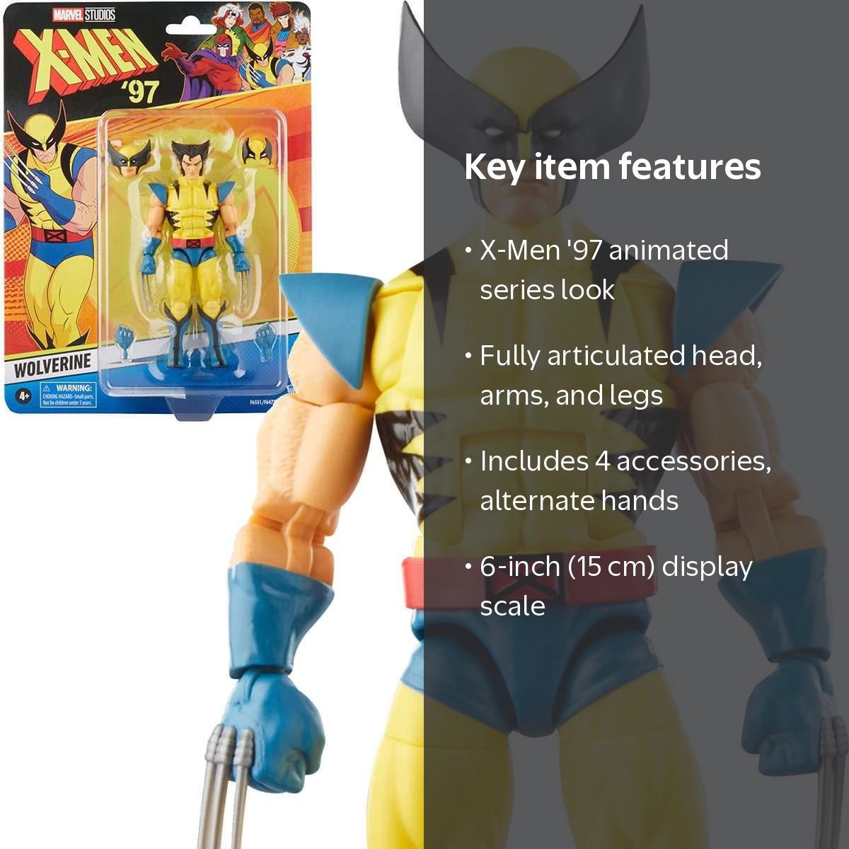 Marvel Legends Series: Wolverine X-Men '97 Action Figure Toy for