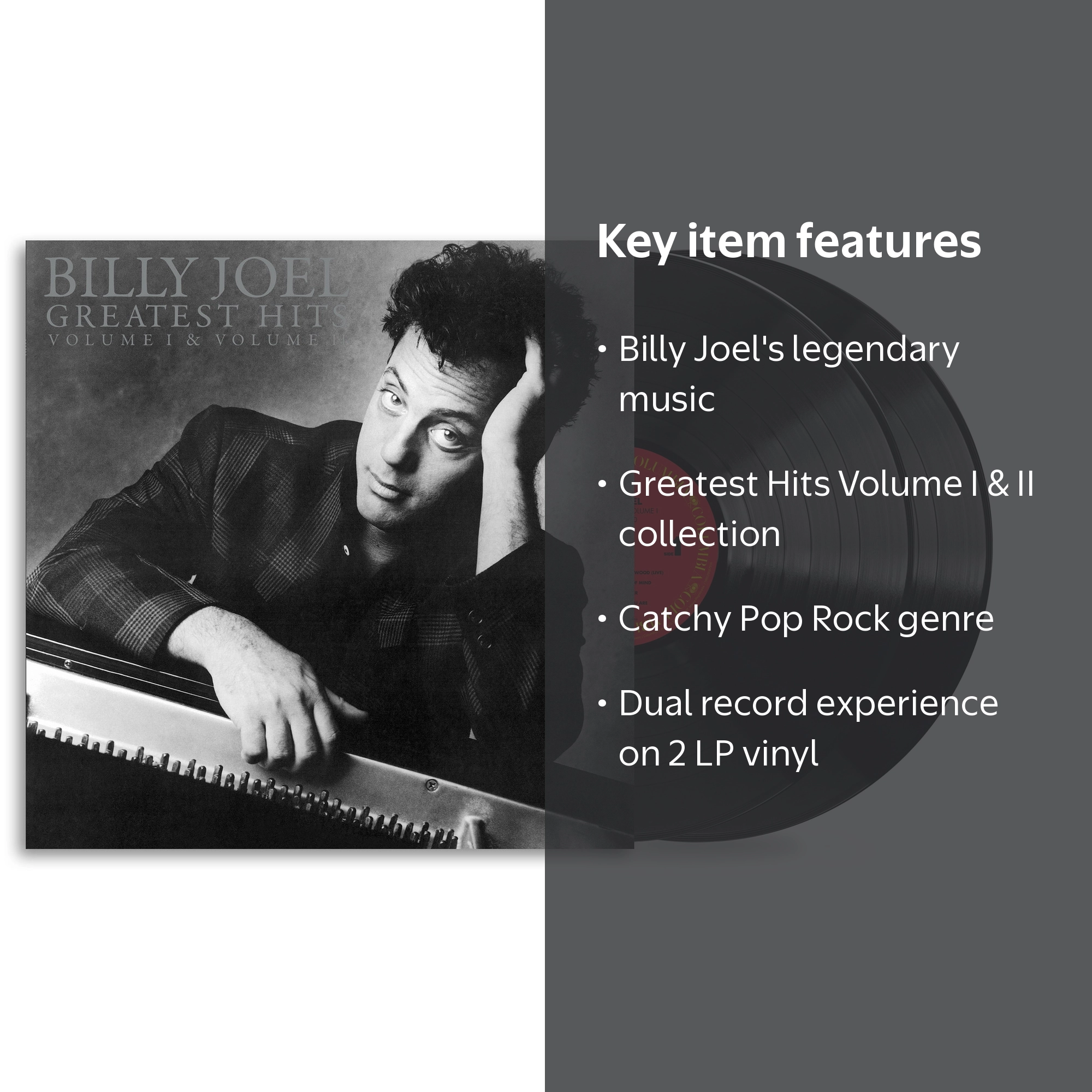 Billy Joel - Greatest Hits Volume I & II - 2LP Vinyl - Walmart.com