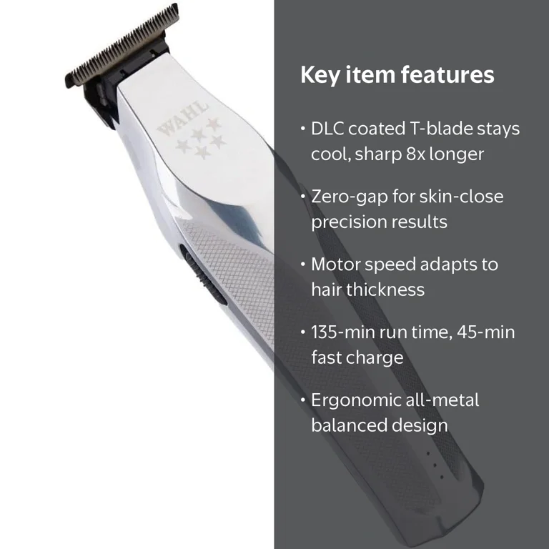 Wahl Professional 5 Star Series Hi-Viz Trimmer with Slim Neck