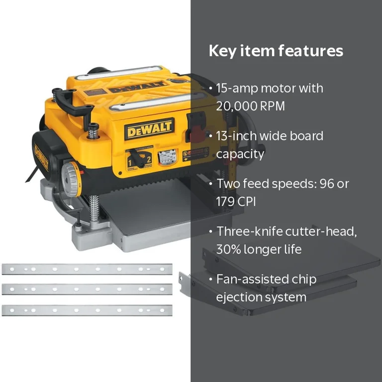 DEWALT-DW735X 13in. 2-Speed Planer Kit - Walmart.com