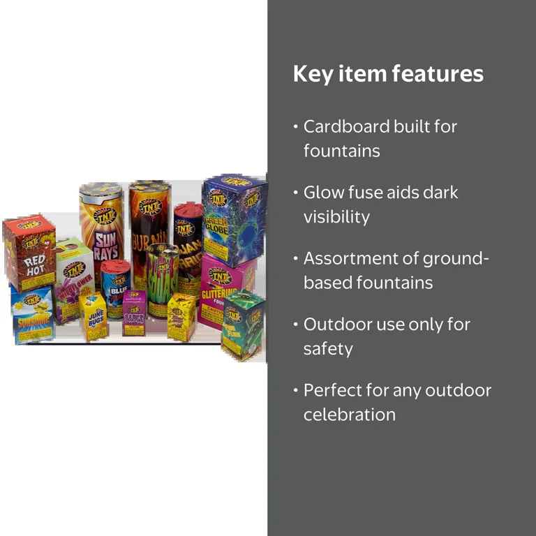 Backyard Fireworks Fountain Assortment for Any Occasion - Walmart