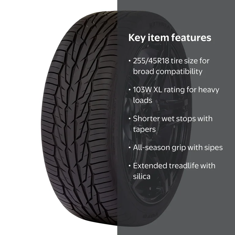 ポリエチレン Toyo Extensa HP II All-Season Passenger Tire, 255/45R18 103 W
