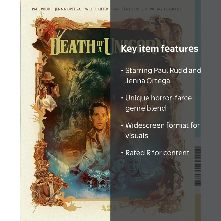 A24, Death of a Unicorn Blu-ray, Horror-Farce, Paul Rudd, R-rated