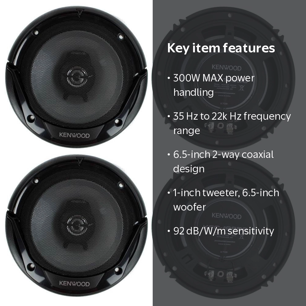 Kenwood Stereo Set KFC-1666S 6.5